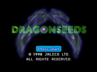 Dragon Seeds title screen for Playstation